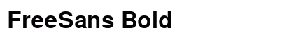 FreeSans Bold Preview