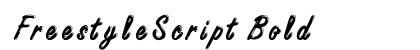 FreestyleScript Bold preview