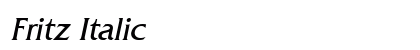 Fritz Italic Preview