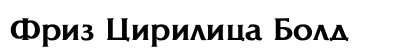 Friz Cirilica Bold preview