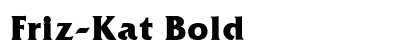 Friz-Kat Bold preview