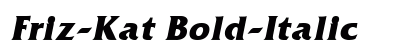 Friz-Kat Bold-Italic Preview