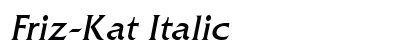 Friz-Kat Italic Preview