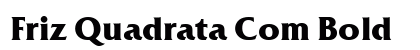 Friz Quadrata Com Bold preview