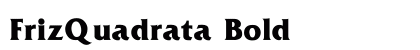 FrizQuadrata Bold preview