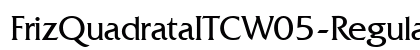 FrizQuadrataITCW05-Regular Regular preview