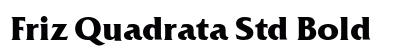 Friz Quadrata Std Bold preview
