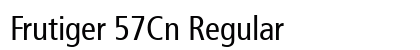 Frutiger 57Cn Regular Preview