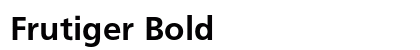 Frutiger Bold preview