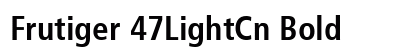 Frutiger 47LightCn Bold preview