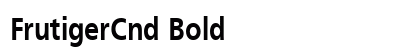 FrutigerCnd Bold preview