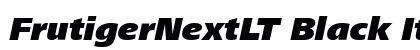 FrutigerNextLT Black Italic Preview