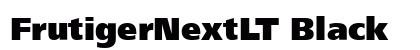 FrutigerNextLT Black preview