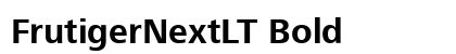 FrutigerNextLT Bold preview