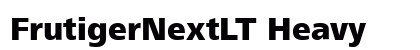 FrutigerNextLT Heavy preview