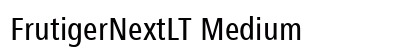 FrutigerNextLT Medium Preview