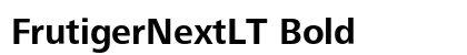FrutigerNextLT Bold preview
