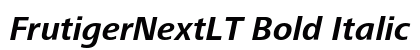 FrutigerNextLT Bold Italic Preview