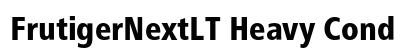 FrutigerNextLT Heavy Cond Preview