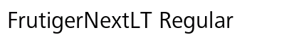 FrutigerNextLT Regular Preview