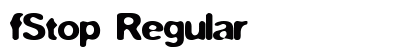 fStop Regular preview