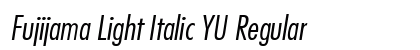 Fujijama Light Italic YU Regular preview