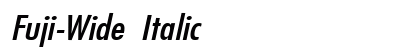 Fuji-Wide Italic Preview