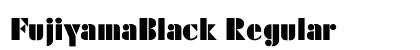 FujiyamaBlack Regular preview