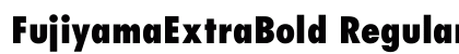 FujiyamaExtraBold Regular preview