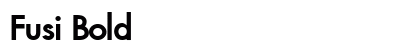 Fusi Bold preview