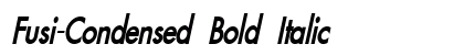 Fusi-Condensed Bold Italic Preview