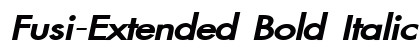 Fusi-Extended Bold Italic Preview