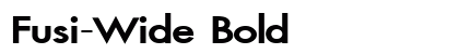 Fusi-Wide Bold preview