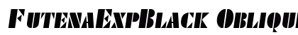 FutenaExpBlack Oblique preview