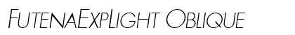 FutenaExpLight Oblique preview
