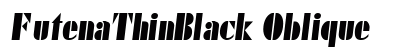 FutenaThinBlack Oblique preview