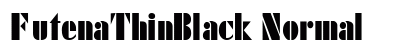 FutenaThinBlack Normal Preview