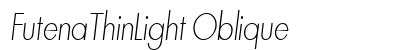 FutenaThinLight Oblique preview