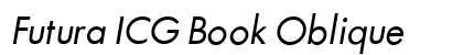 Futura ICG Book Oblique preview