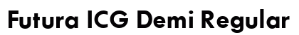 Futura ICG Demi Regular Preview