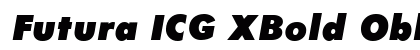 Futura ICG XBold Oblique preview