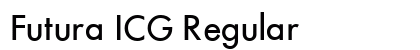 Futura ICG Regular Preview