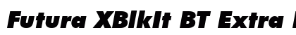 Futura XBlkIt BT Extra Black Italic preview