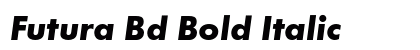 Futura Bd Bold Italic Preview