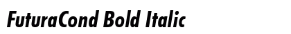 FuturaCond Bold Italic Preview