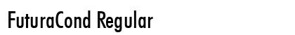 FuturaCond Regular Preview