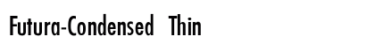 Futura-Condensed Thin Preview
