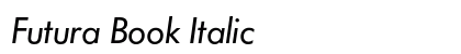 Futura Book Italic Preview