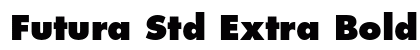 Futura Std Extra Bold Preview