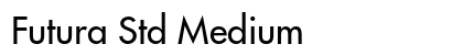 Futura Std Medium Preview